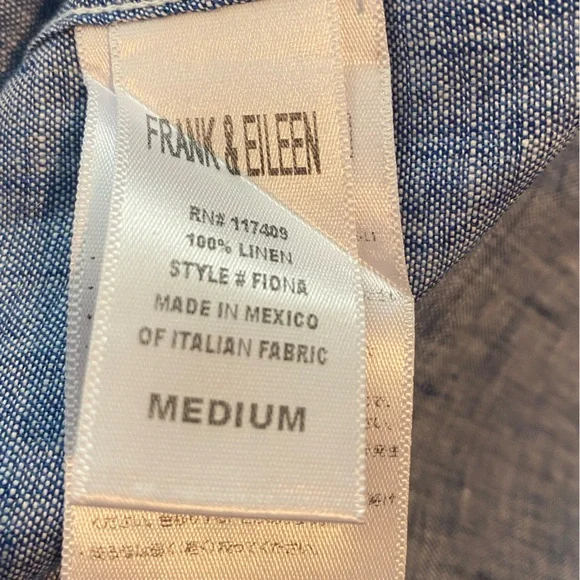 Frank & Eileen sleeveless linen blouse. EUC - Picture 10 of 11